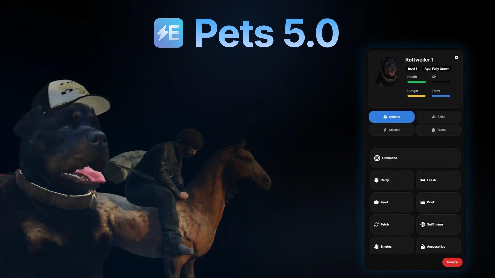 Electus Pets, FiveM Pet Script